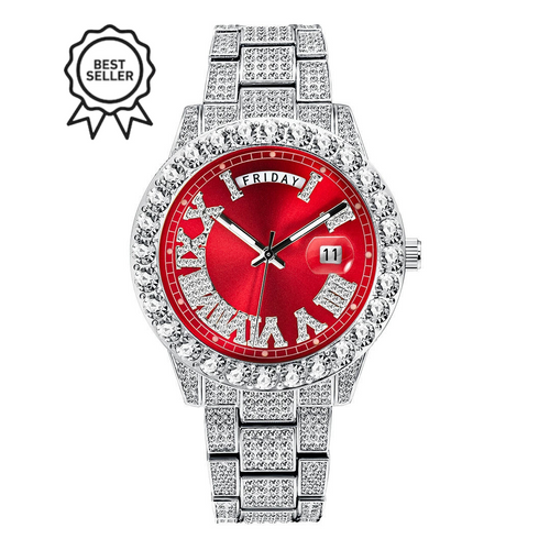 ICED OUT BLOOD RED ROMAN