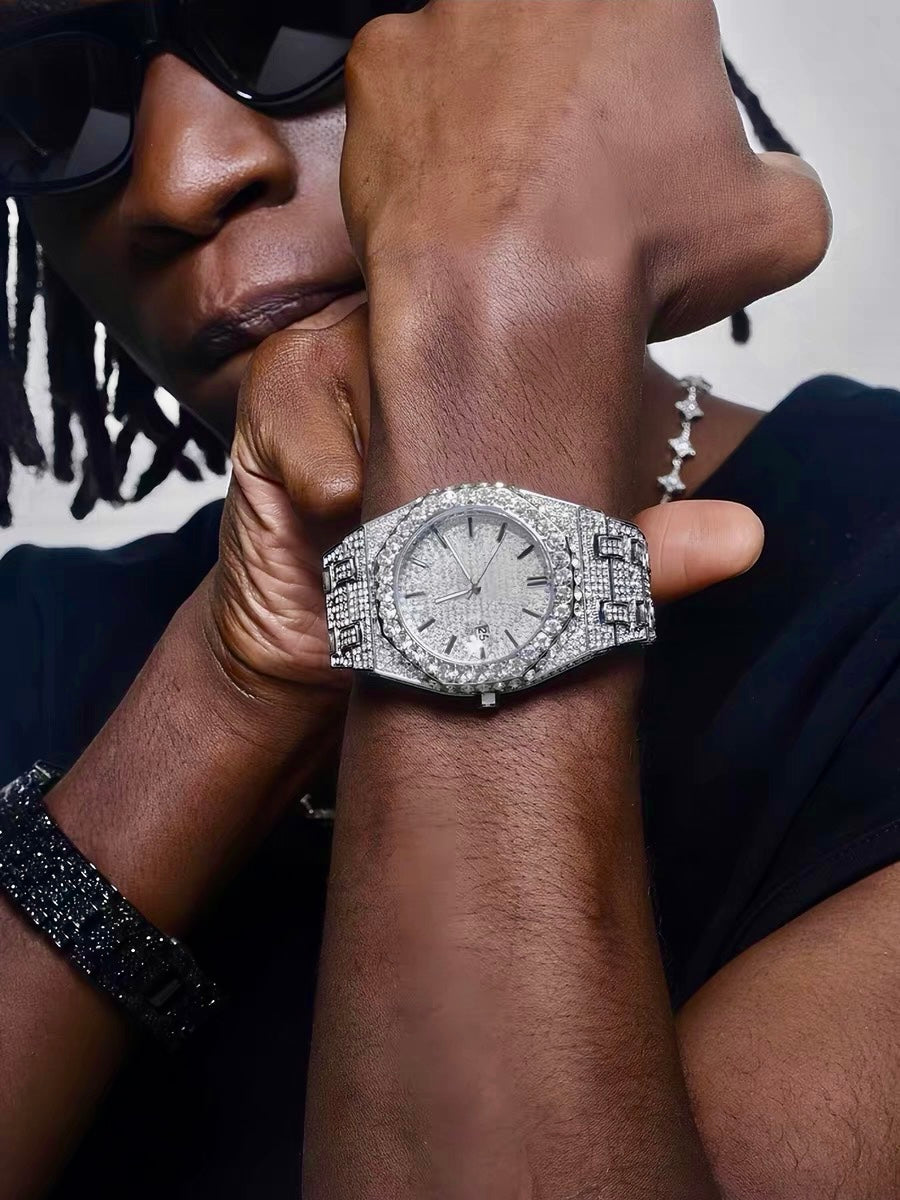 ICED OUT SILVER STICK DIAL