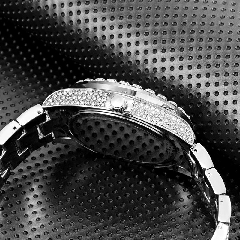 ICED OUT SILVER STICK DIAL